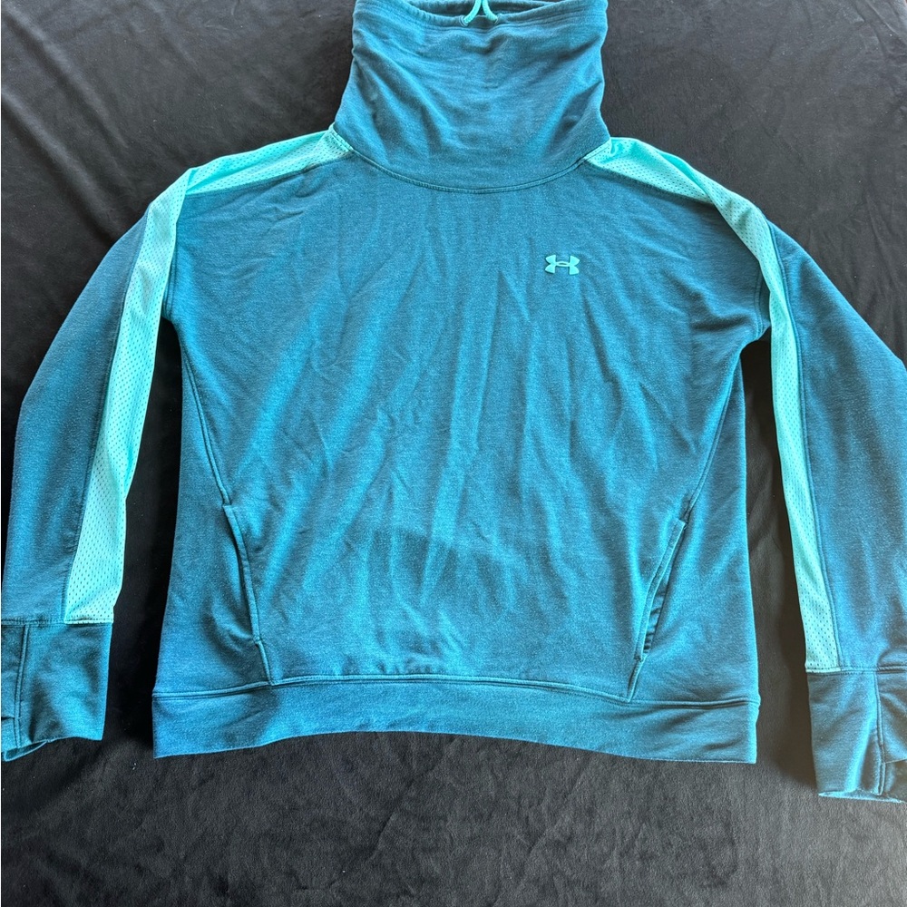 Under Armour Teal & Aqua Hooded Pullover